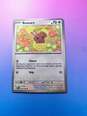 buneary - 107/132 (common) — pokemon: mega evolutions